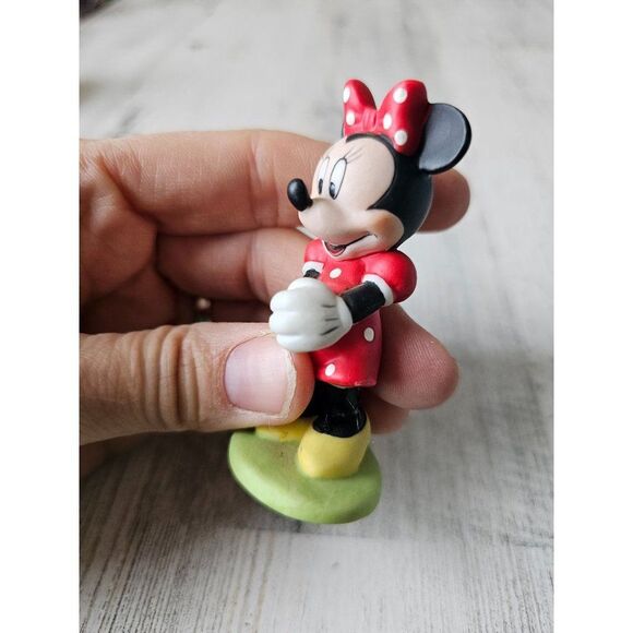 Porcelain Minnie mouse figurine polka dot dress Disney vintage - Picture 7 of 7